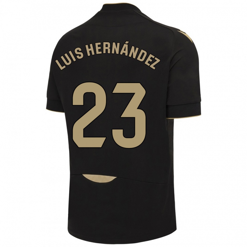 Criança Camisola Luis Hernández #23 Preto Alternativa 2023/24 Camisa Brasil