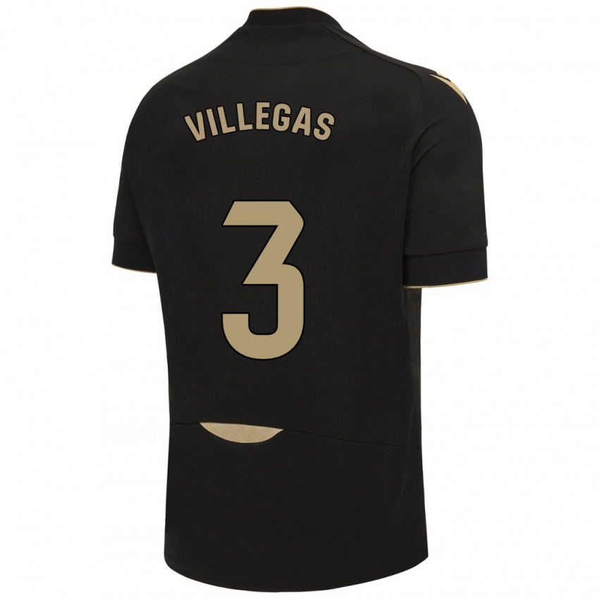 Criança Camisola Virginia Villegas Rico #3 Preto Alternativa 2023/24 Camisa Brasil