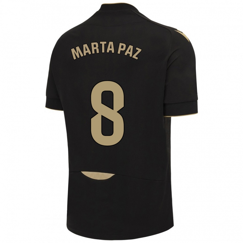 Criança Camisola Marta Milagros Paz Cruz #8 Preto Alternativa 2023/24 Camisa Brasil