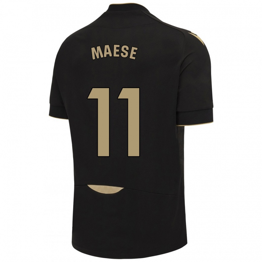 Criança Camisola María Del Carmen Maese Gaitán #11 Preto Alternativa 2023/24 Camisa Brasil