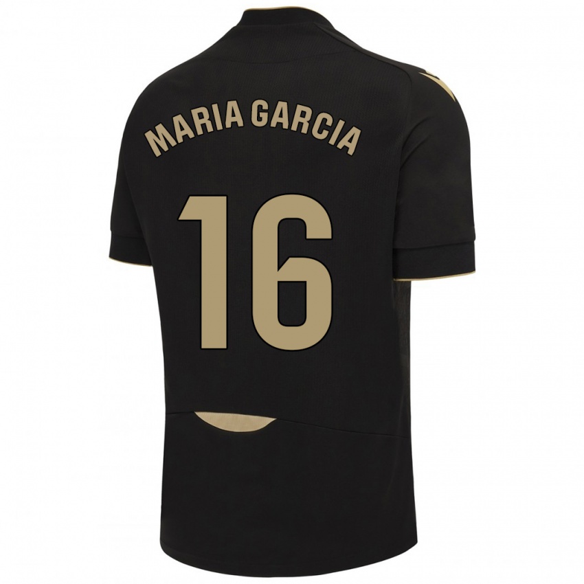 Criança Camisola Maria García Fernández #16 Preto Alternativa 2023/24 Camisa Brasil