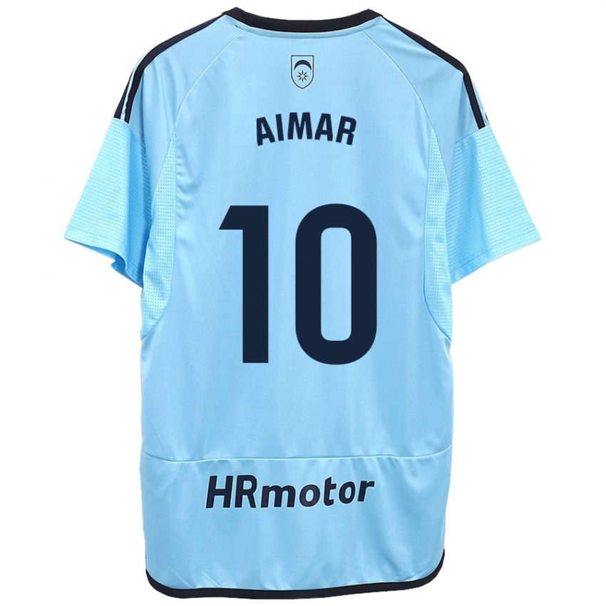 Criança Camisola Aimar Oroz #10 Azul Alternativa 2023/24 Camisa Brasil