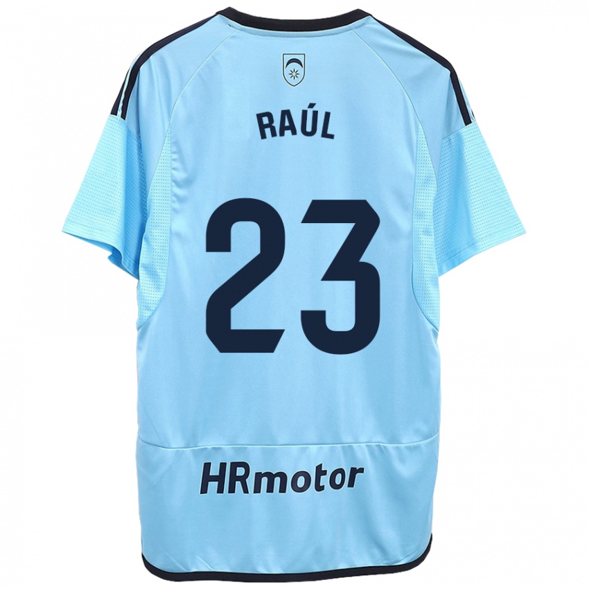 Criança Camisola Raúl García #23 Azul Alternativa 2023/24 Camisa Brasil