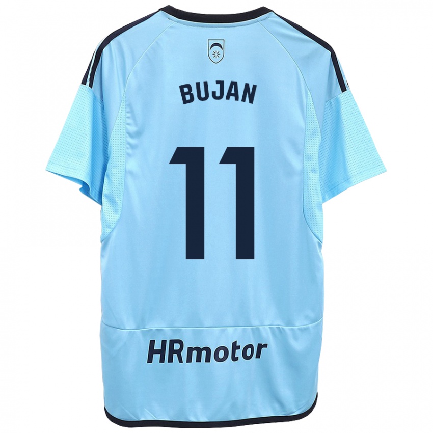 Criança Camisola Unai Buján #11 Azul Alternativa 2023/24 Camisa Brasil