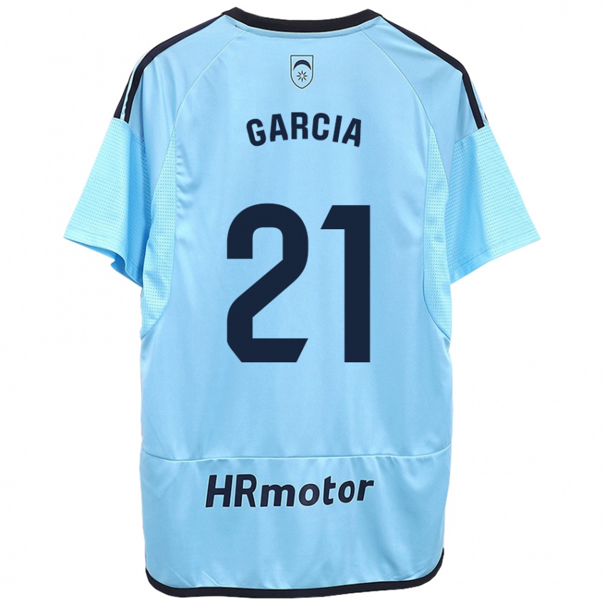 Criança Camisola Jon García #21 Azul Alternativa 2023/24 Camisa Brasil