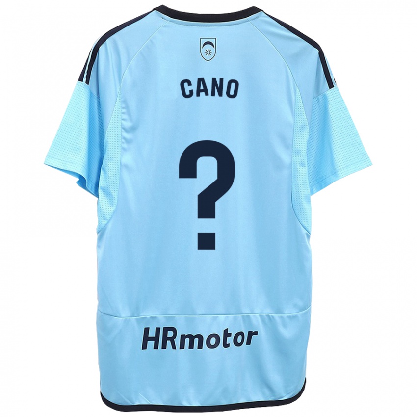 Criança Camisola Javi Caño #0 Azul Alternativa 2023/24 Camisa Brasil