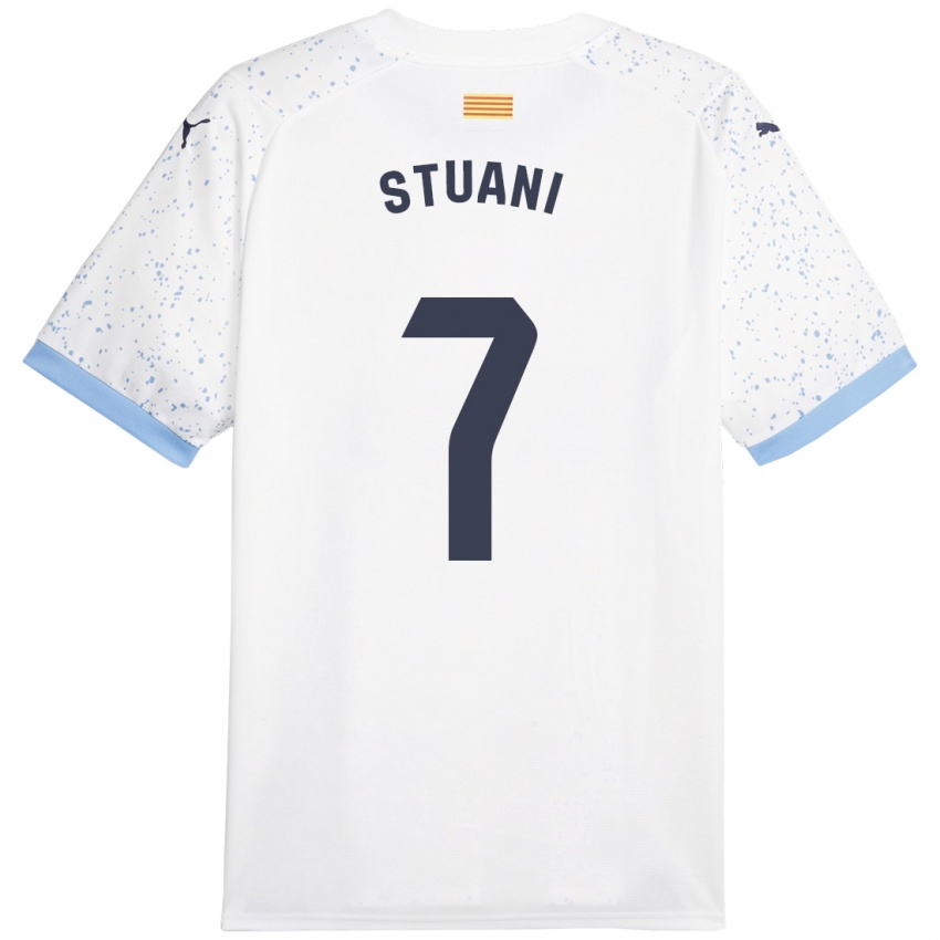 Criança Camisola Cristhian Stuani #7 Branco Alternativa 2023/24 Camisa Brasil