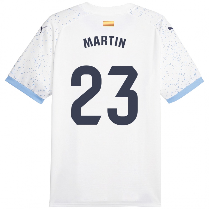 Criança Camisola Iván Martín #23 Branco Alternativa 2023/24 Camisa Brasil