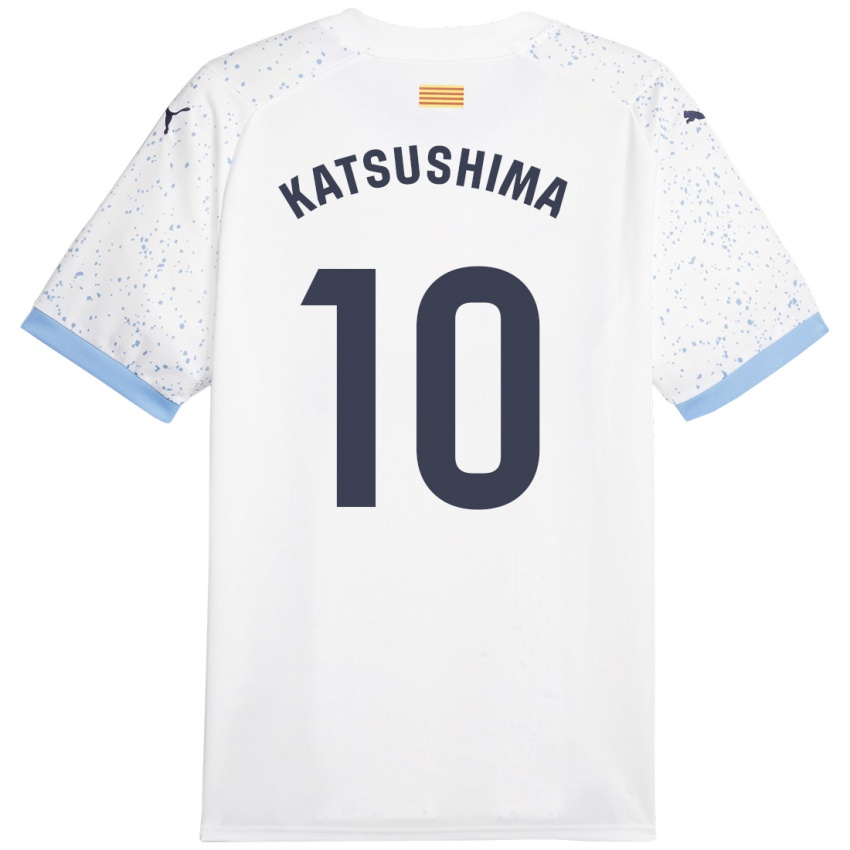 Criança Camisola Shinnosuke Katsushima #10 Branco Alternativa 2023/24 Camisa Brasil