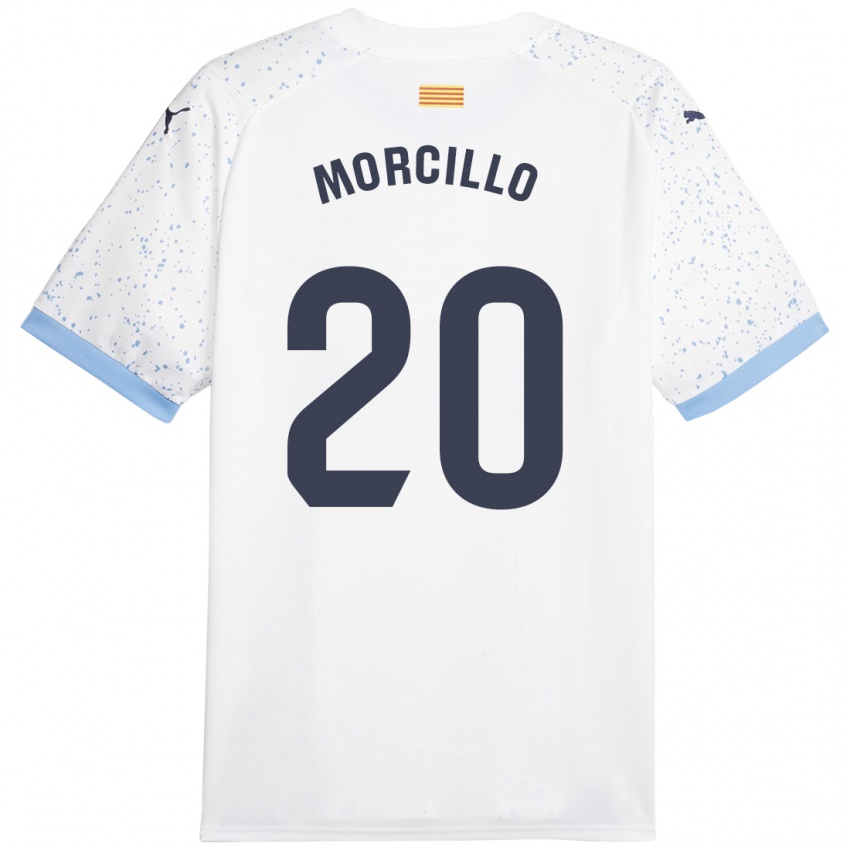 Criança Camisola Luis Morcillo #20 Branco Alternativa 2023/24 Camisa Brasil