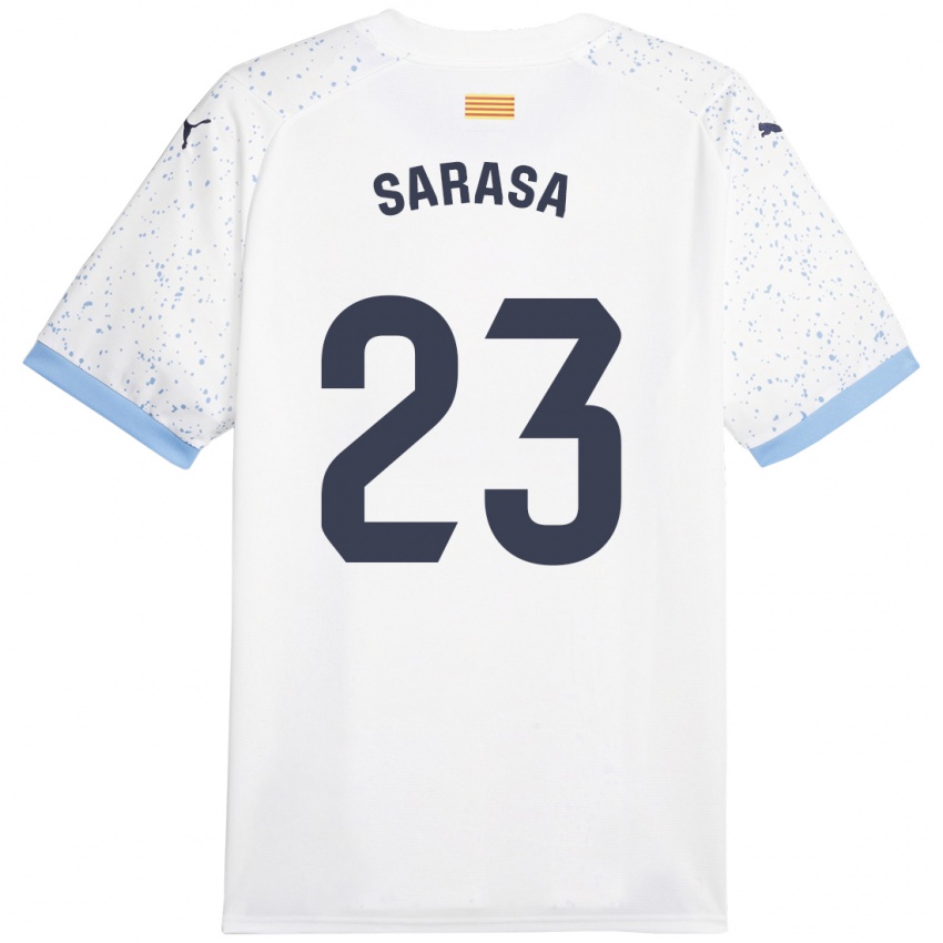 Criança Camisola Javier Sarasa #23 Branco Alternativa 2023/24 Camisa Brasil