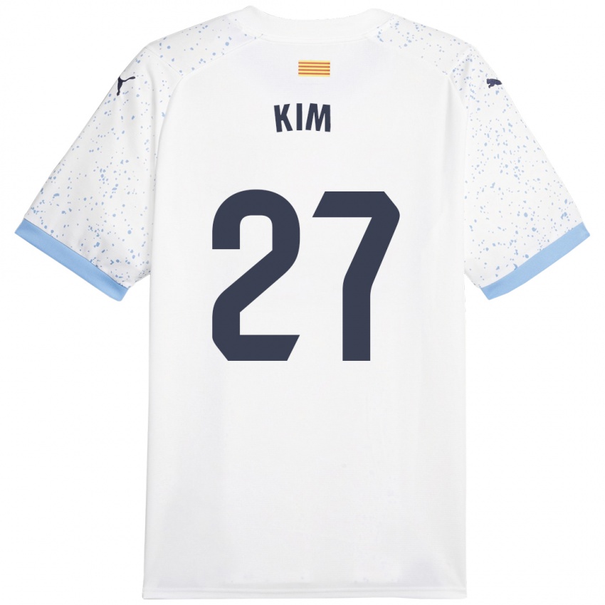 Criança Camisola Min-Su Kim #27 Branco Alternativa 2023/24 Camisa Brasil