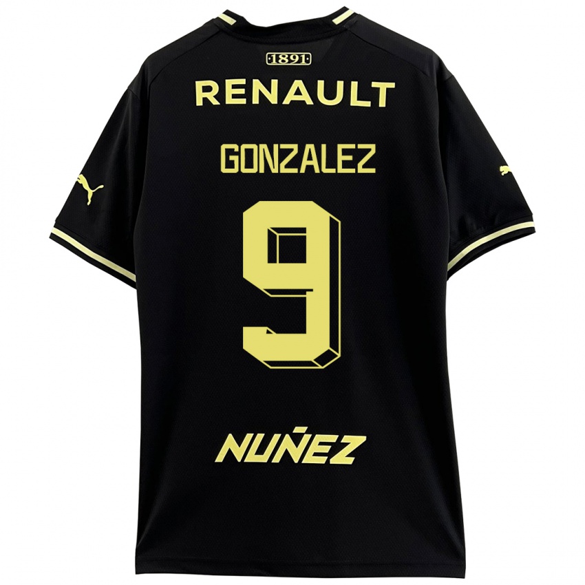 Criança Camisola Franco González #9 Preto Alternativa 2023/24 Camisa Brasil