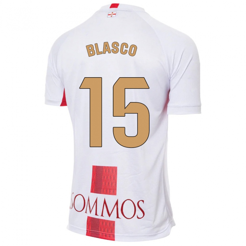 Criança Camisola Jérémy Blasco #15 Branco Alternativa 2023/24 Camisa Brasil