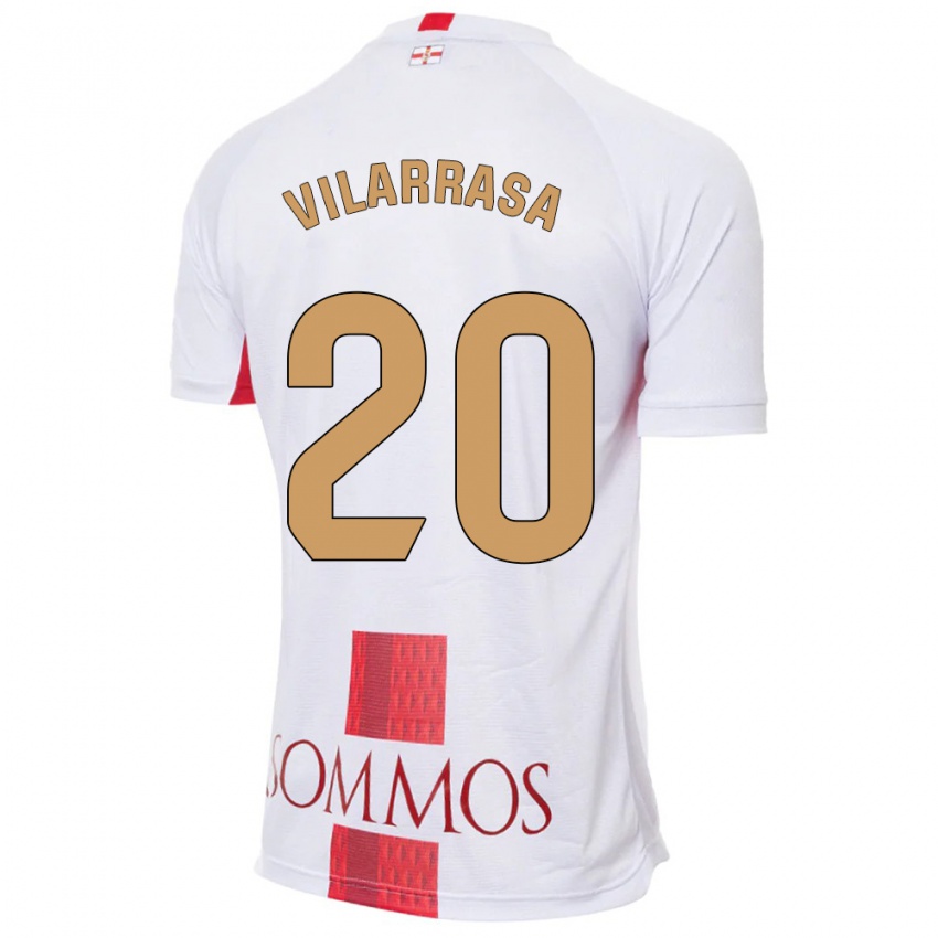 Criança Camisola Ignasi Vilarrasa #20 Branco Alternativa 2023/24 Camisa Brasil