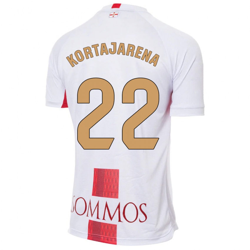 Criança Camisola Iker Kortajarena #22 Branco Alternativa 2023/24 Camisa Brasil