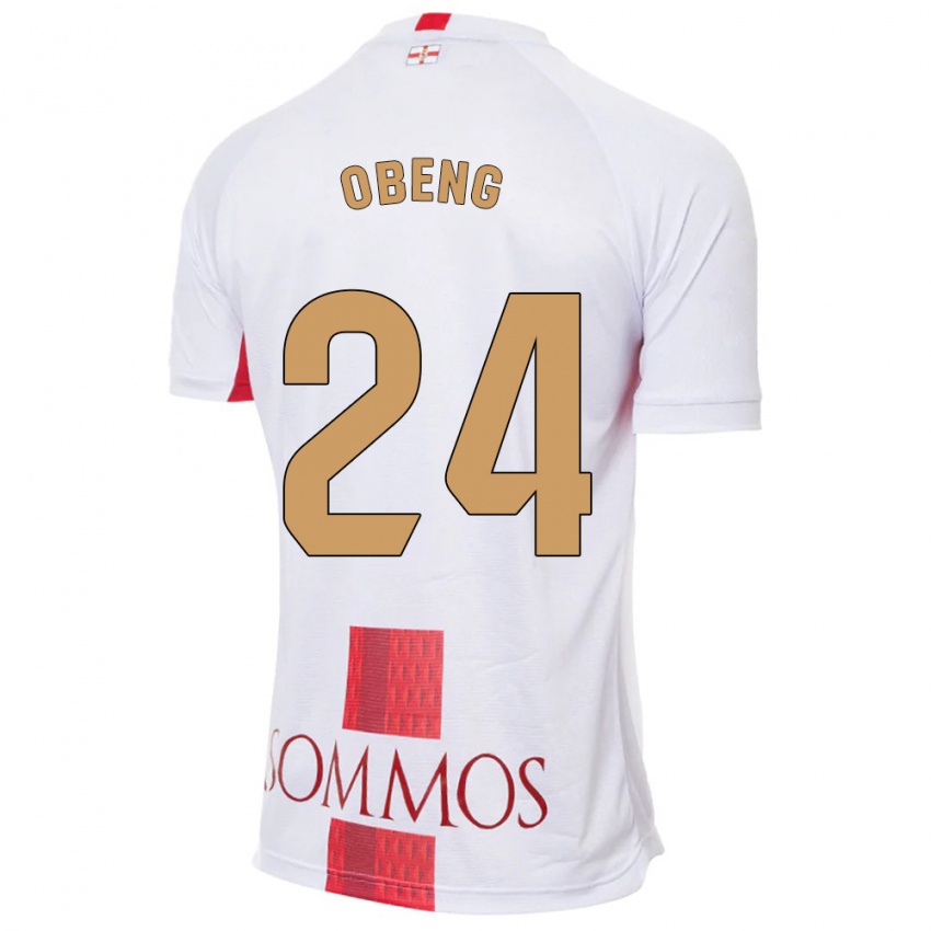 Criança Camisola Samuel Obeng #24 Branco Alternativa 2023/24 Camisa Brasil