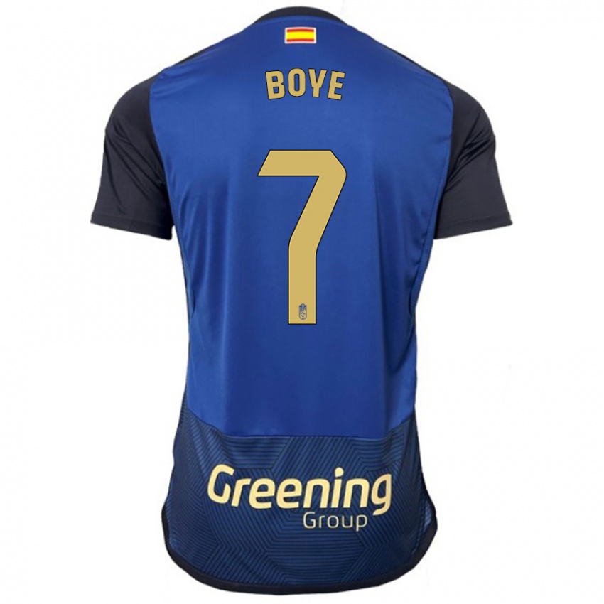 Criança Camisola Lucas Boyé #7 Marinha Alternativa 2023/24 Camisa Brasil