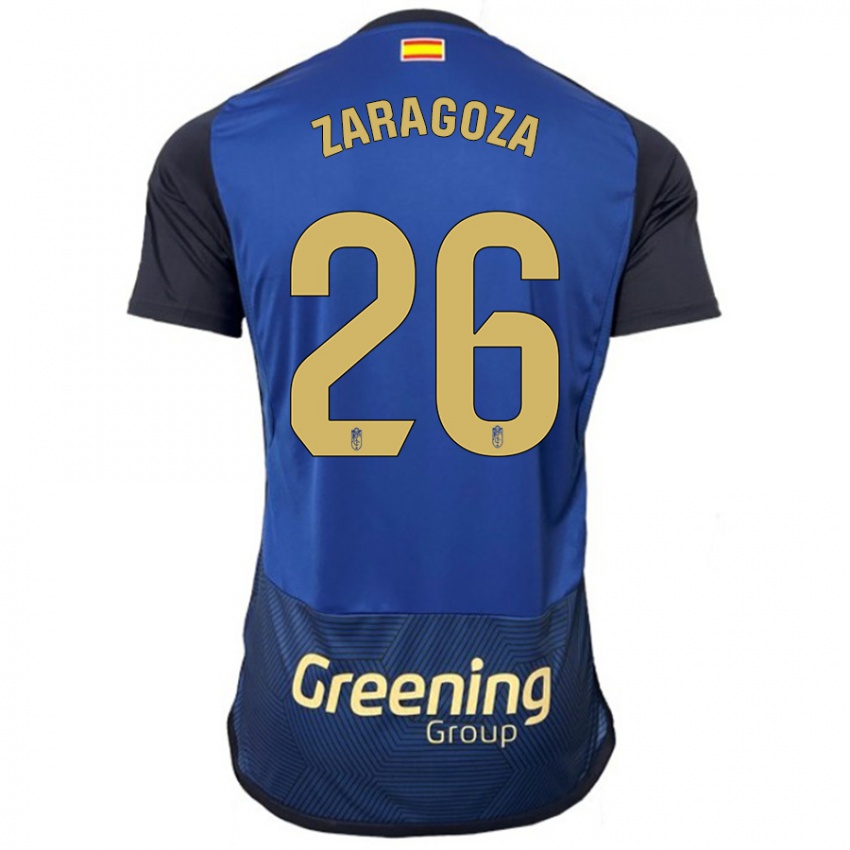 Criança Camisola Bryan Zaragoza #26 Marinha Alternativa 2023/24 Camisa Brasil