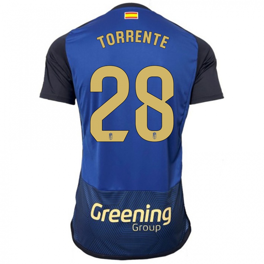 Criança Camisola Raúl Torrente #28 Marinha Alternativa 2023/24 Camisa Brasil