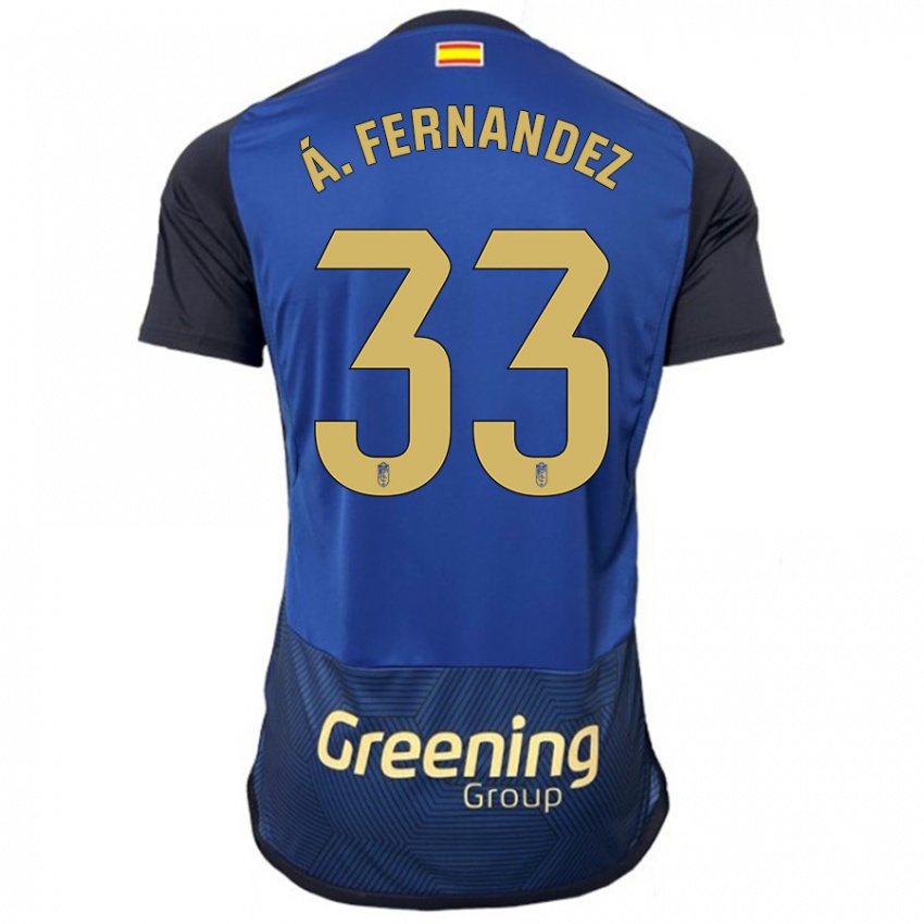 Criança Camisola Álvaro Fernández #33 Marinha Alternativa 2023/24 Camisa Brasil