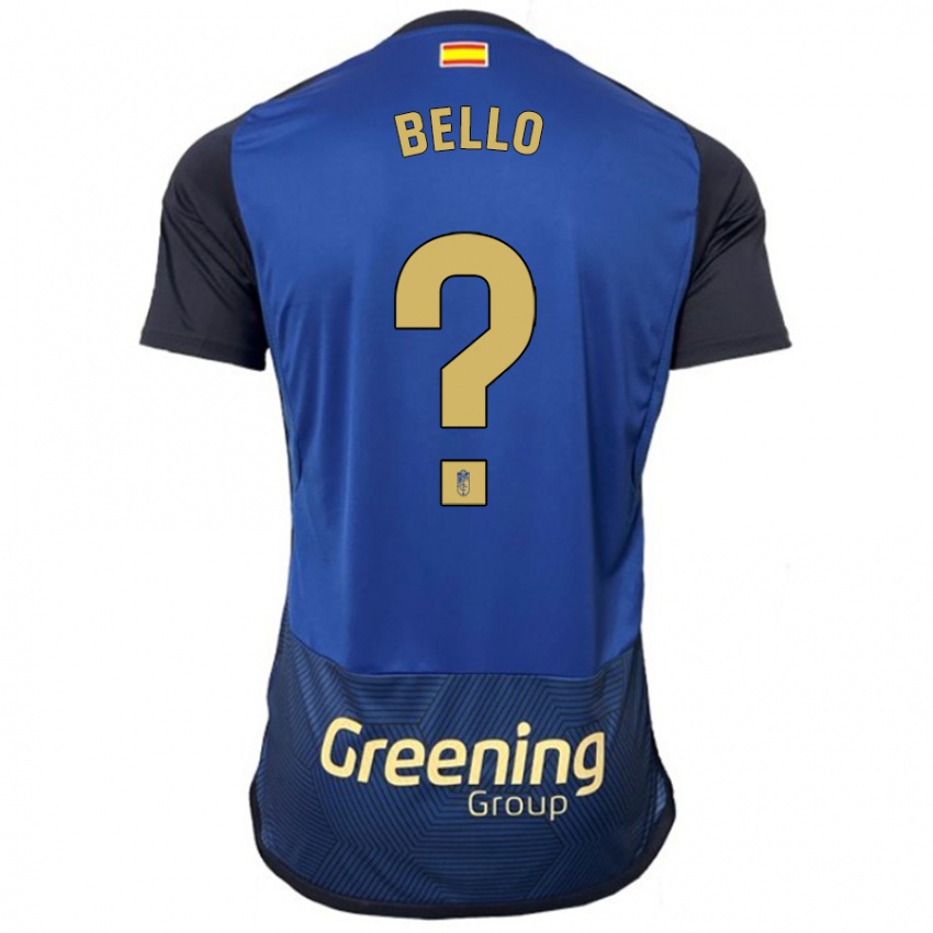 Criança Camisola Eghosa Augustine Bello #0 Marinha Alternativa 2023/24 Camisa Brasil