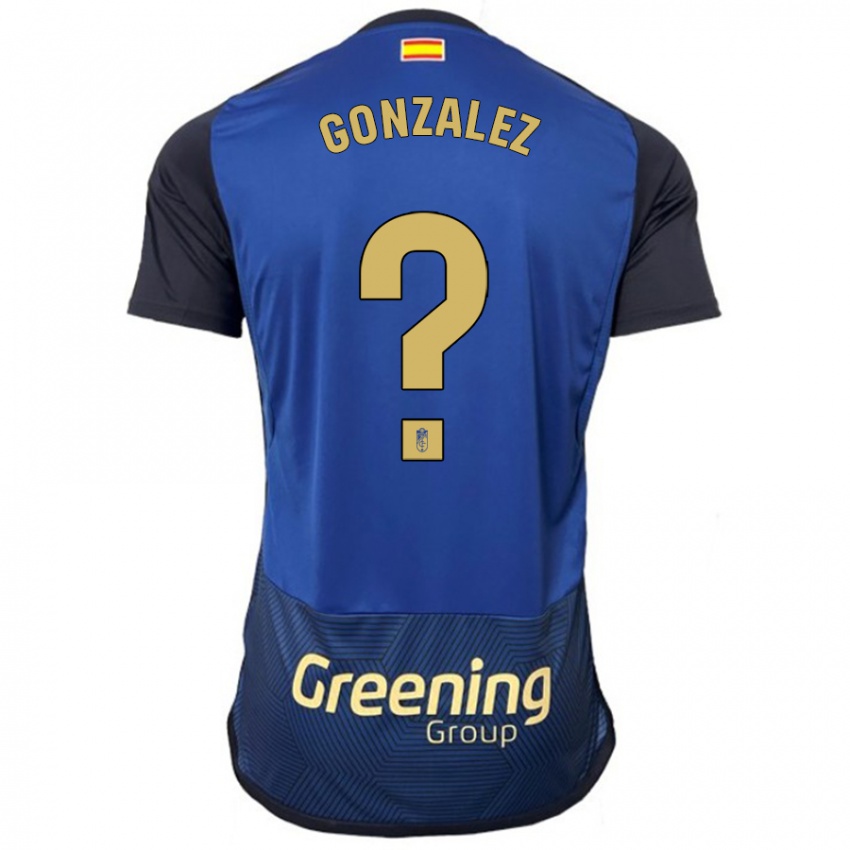 Criança Camisola Paco González #0 Marinha Alternativa 2023/24 Camisa Brasil