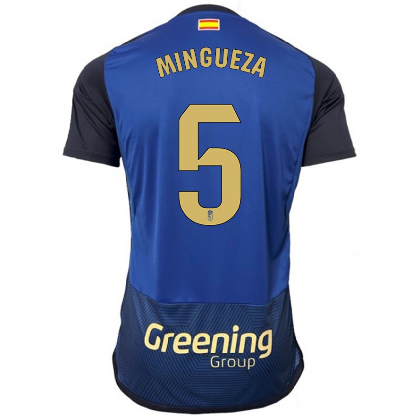 Criança Camisola Ariadna Mingueza #5 Marinha Alternativa 2023/24 Camisa Brasil