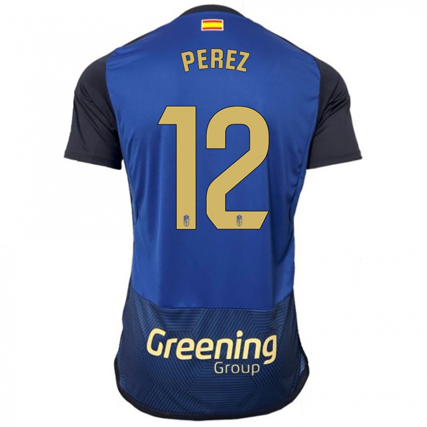 Criança Camisola Alba Pérez #12 Marinha Alternativa 2023/24 Camisa Brasil