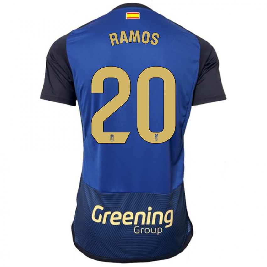 Criança Camisola Lucía Ramos #20 Marinha Alternativa 2023/24 Camisa Brasil