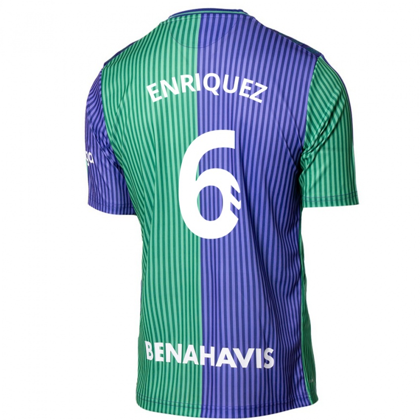 Criança Camisola Ramón Enríquez #6 Azul Esverdeado Alternativa 2023/24 Camisa Brasil