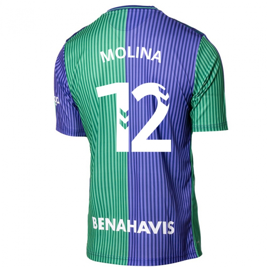 Criança Camisola Manu Molina #12 Azul Esverdeado Alternativa 2023/24 Camisa Brasil