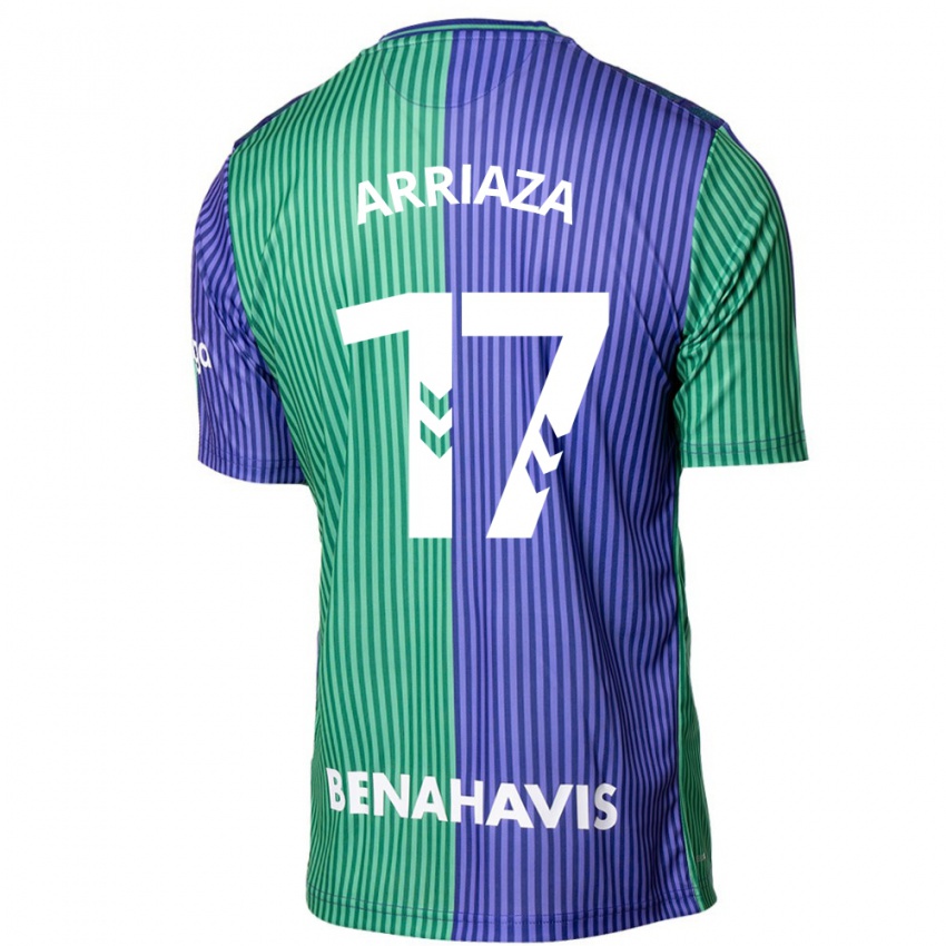 Criança Camisola Pablo Arriaza #17 Azul Esverdeado Alternativa 2023/24 Camisa Brasil