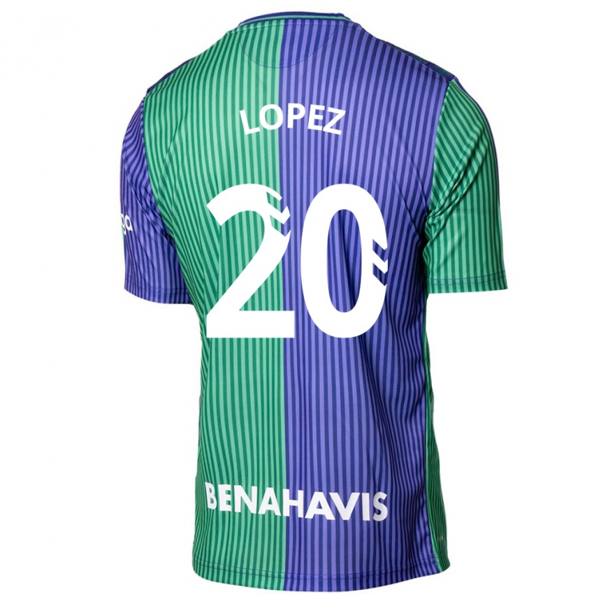 Criança Camisola Adri López #20 Azul Esverdeado Alternativa 2023/24 Camisa Brasil