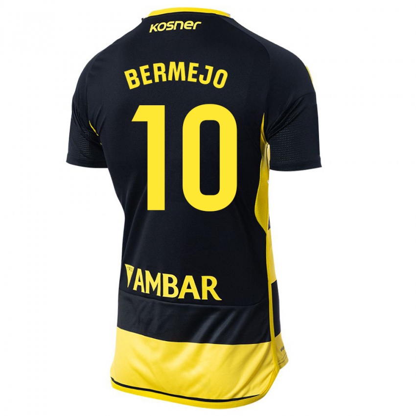 Criança Camisola Sergio Bermejo #10 Preto Amarelo Alternativa 2023/24 Camisa Brasil