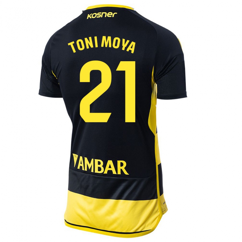 Criança Camisola Toni Moya #21 Preto Amarelo Alternativa 2023/24 Camisa Brasil