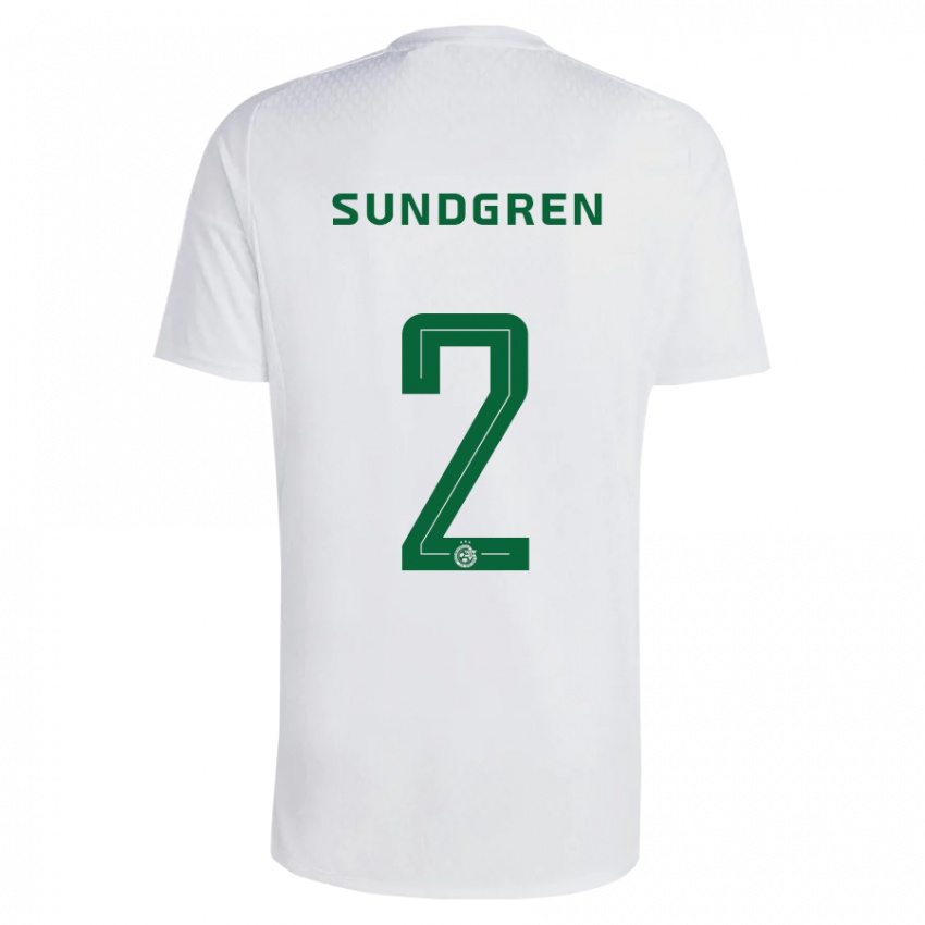 Criança Camisola Daniel Sundgren #2 Azul Esverdeado Alternativa 2023/24 Camisa Brasil