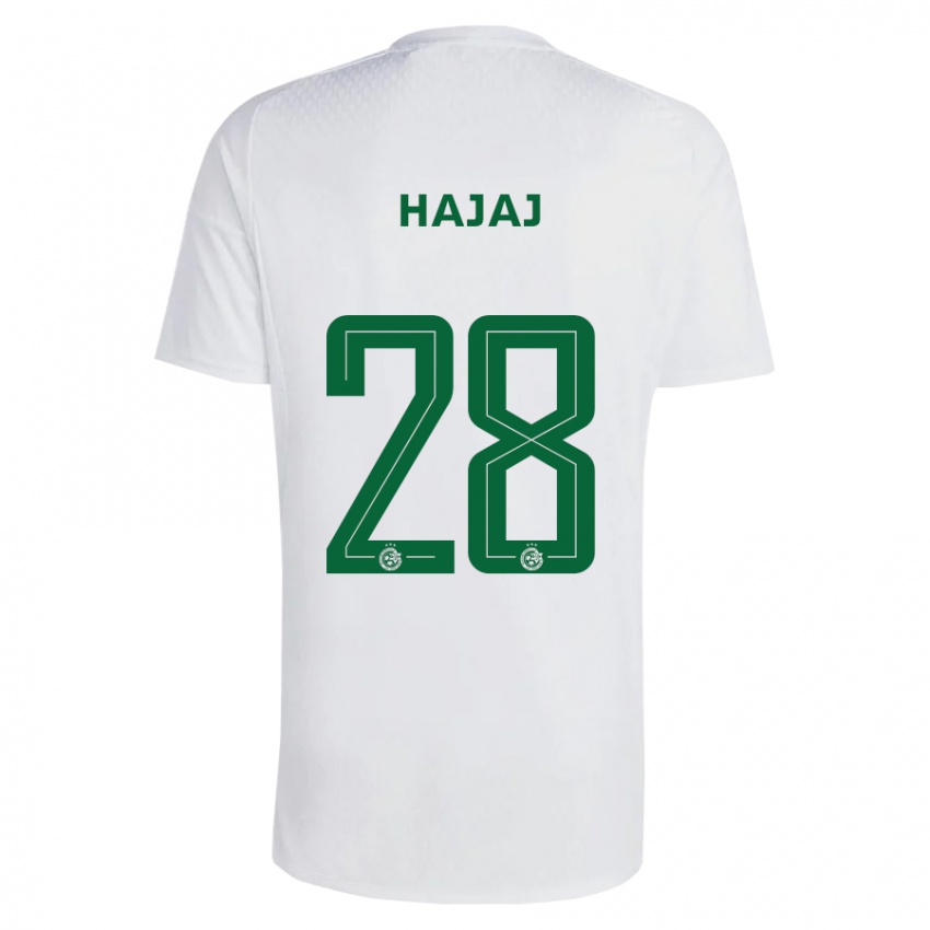 Criança Camisola Ilay Hajaj #28 Azul Esverdeado Alternativa 2023/24 Camisa Brasil