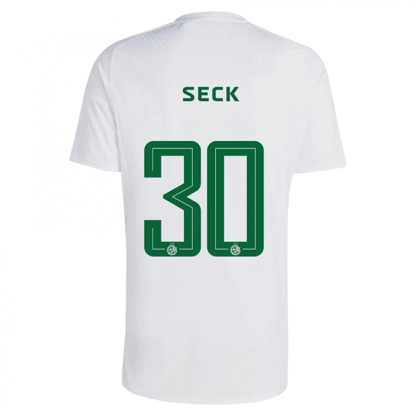 Criança Camisola Abdoulaye Seck #30 Azul Esverdeado Alternativa 2023/24 Camisa Brasil