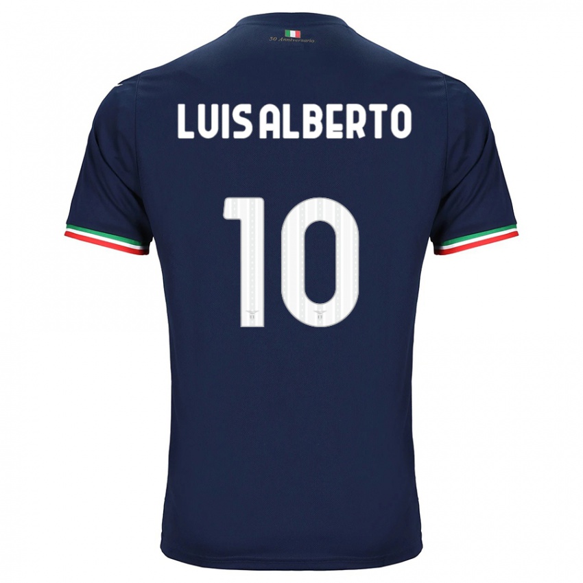 Criança Camisola Luis Alberto #10 Marinha Alternativa 2023/24 Camisa Brasil