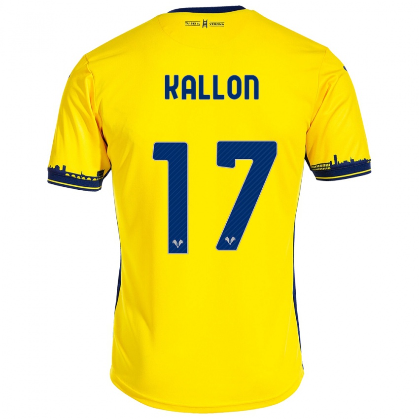 Criança Camisola Yayah Kallon #17 Amarelo Alternativa 2023/24 Camisa Brasil