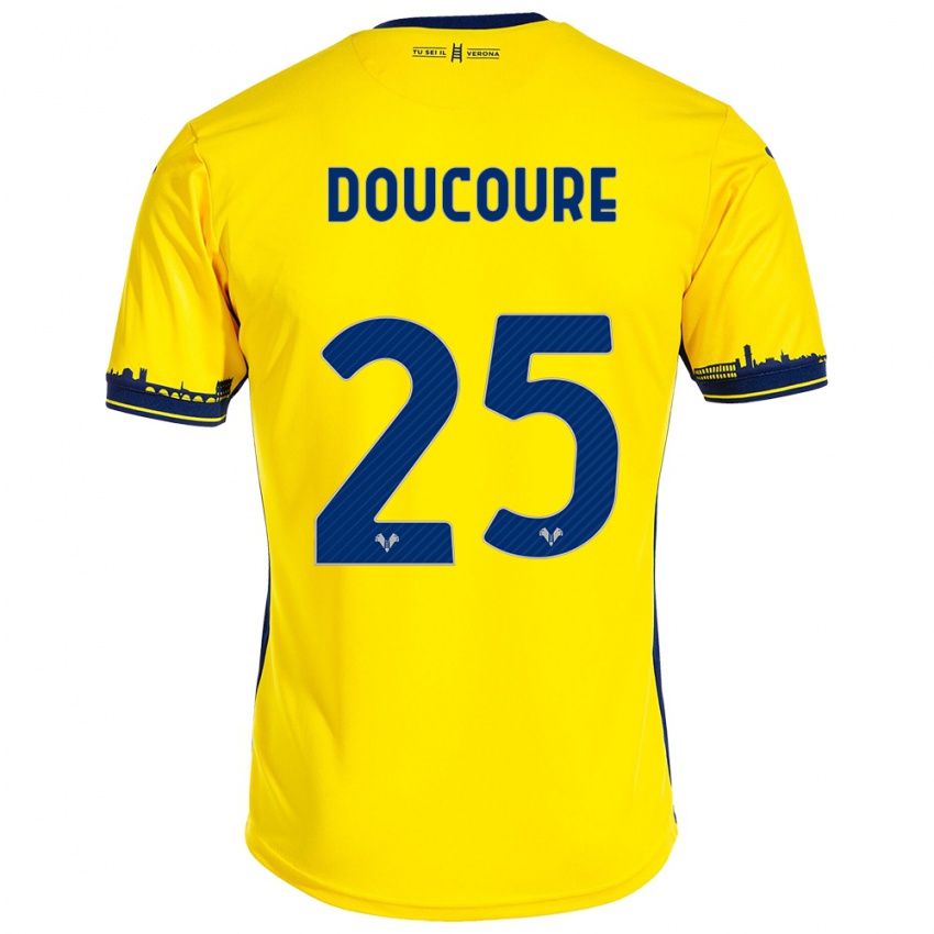 Criança Camisola Mamedi Doucouré #25 Amarelo Alternativa 2023/24 Camisa Brasil