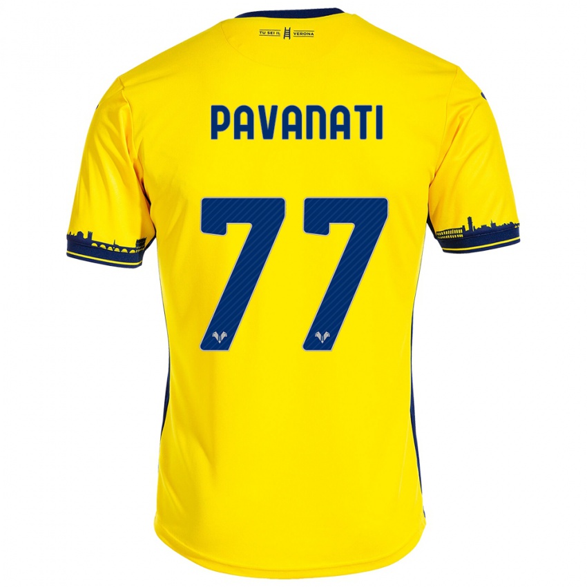 Criança Camisola Alessandro Pavanati #77 Amarelo Alternativa 2023/24 Camisa Brasil