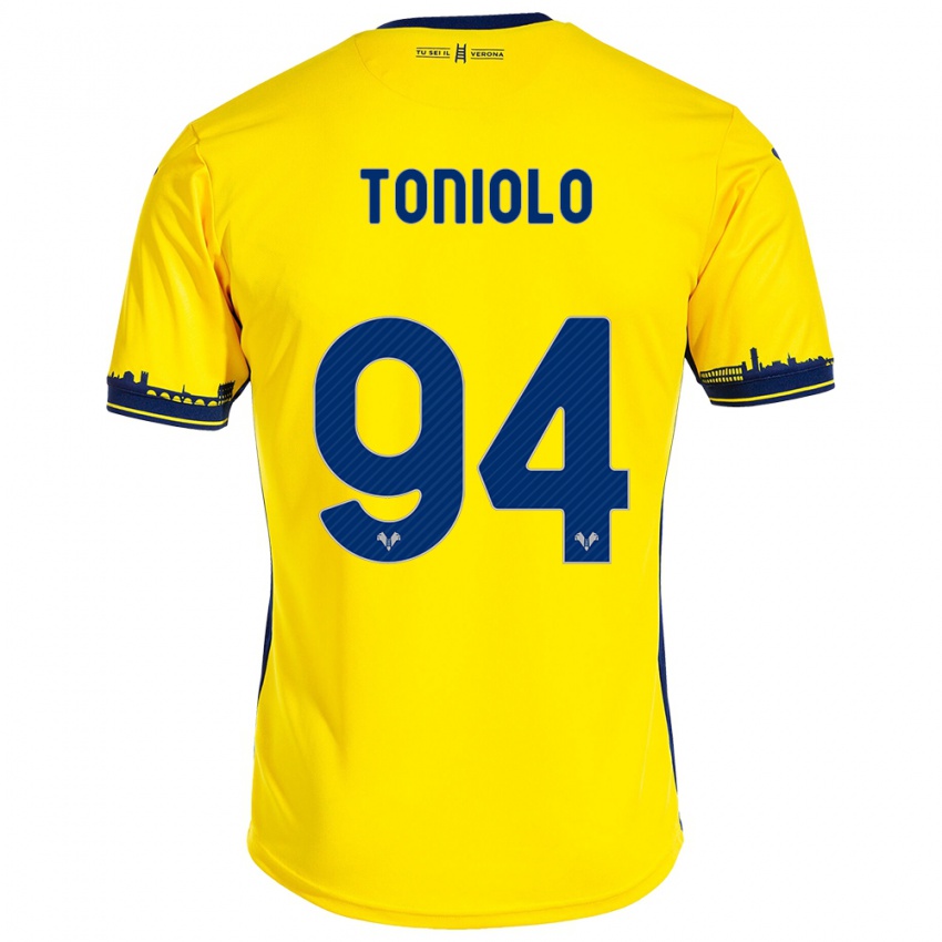 Criança Camisola Giacomo Toniolo #94 Amarelo Alternativa 2023/24 Camisa Brasil