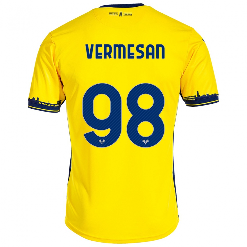 Criança Camisola Ioan Vermesan #98 Amarelo Alternativa 2023/24 Camisa Brasil