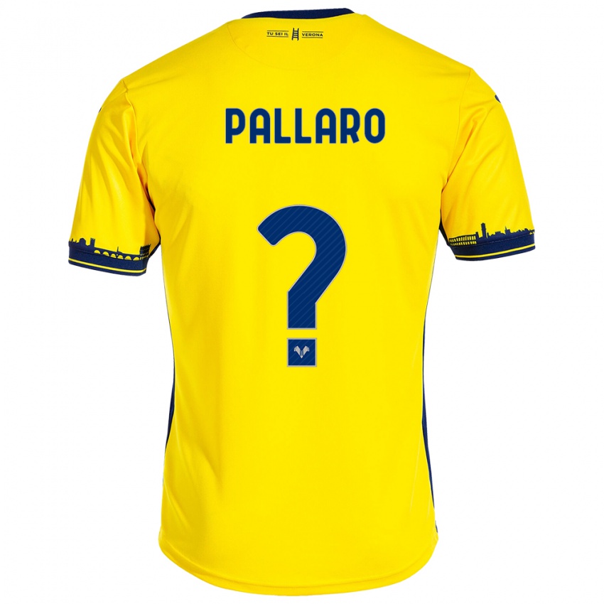 Criança Camisola Alessandro Pallaro #0 Amarelo Alternativa 2023/24 Camisa Brasil