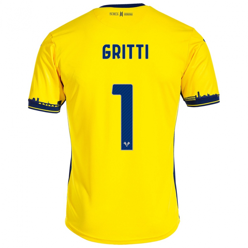 Criança Camisola Alessia Gritti #1 Amarelo Alternativa 2023/24 Camisa Brasil