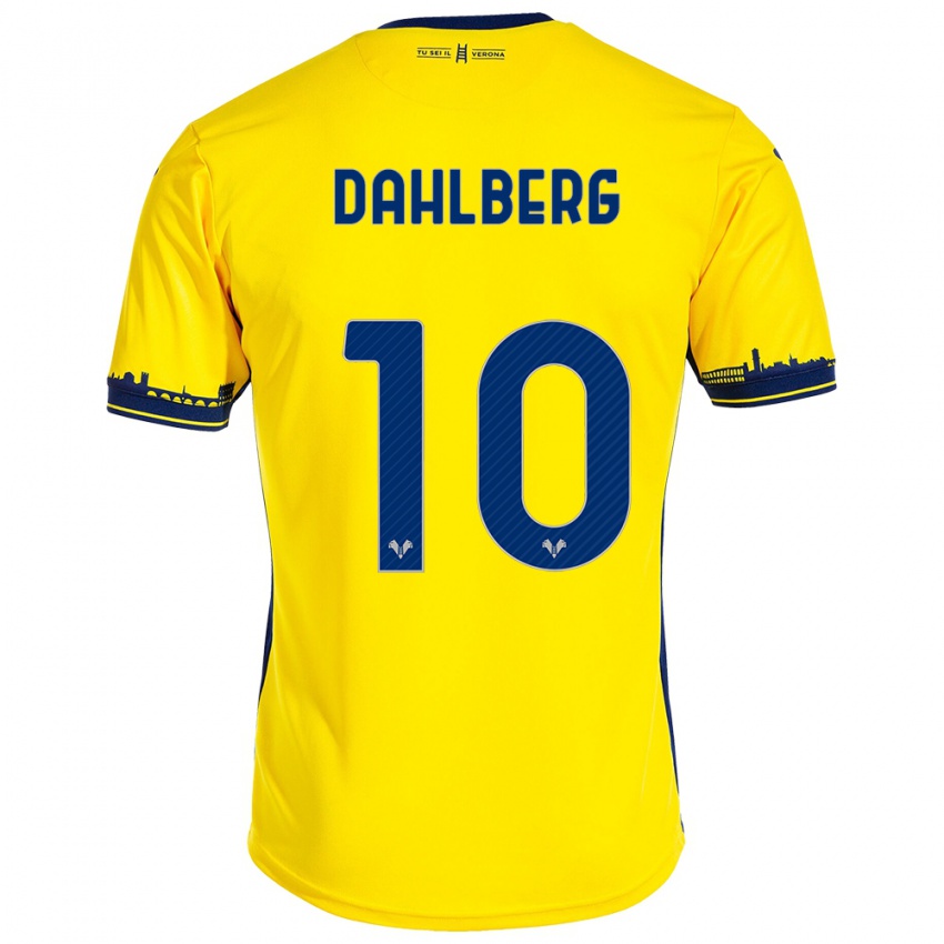 Criança Camisola Jonna Dahlberg #10 Amarelo Alternativa 2023/24 Camisa Brasil