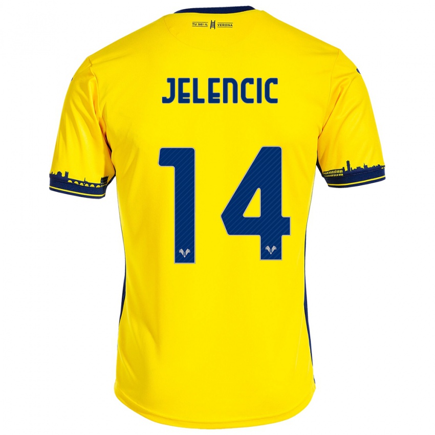 Criança Camisola Ana Jelencic #14 Amarelo Alternativa 2023/24 Camisa Brasil