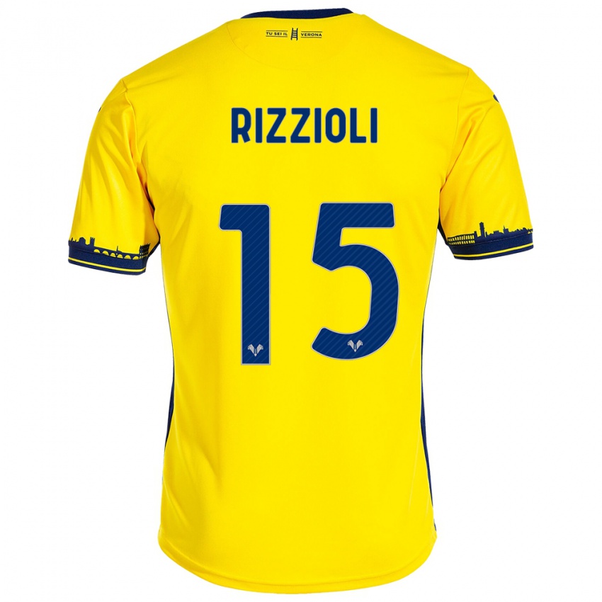 Criança Camisola Gaia Rizzioli #15 Amarelo Alternativa 2023/24 Camisa Brasil